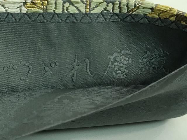 平和屋本店●極上 西陣 丸勇謹製 六通柄袋帯 つづれ唐織 松竹梅 吉祥繪簡 金糸 共箱付き 逸品 未使用 DZAB3390kh6