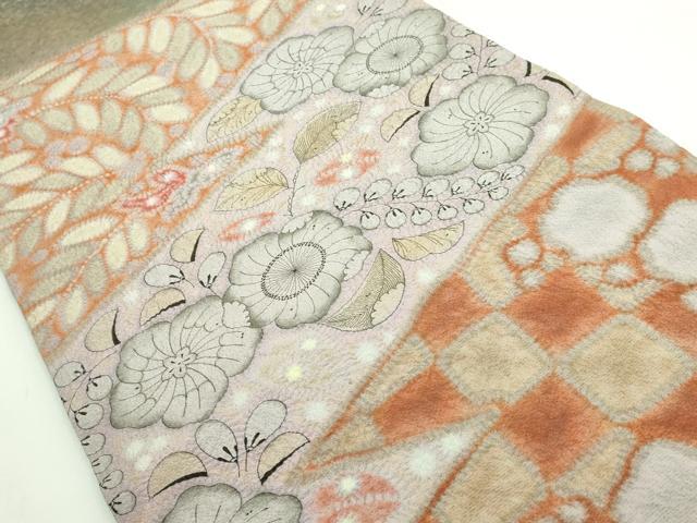 平和屋本店●最高級 初代 久保田一竹 幻の辻が花 太鼓柄袋帯 共箱付き 逸品 未使用 DZAB3398kh6