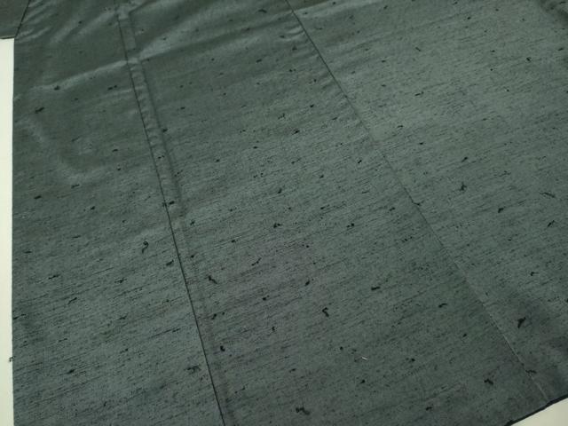 平和屋着物●極上 男性 髭紬 アンサンブル 藍墨茶色 羽裏・龍 逸品 DZAB3406kh6