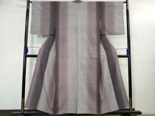 平和屋本店●極上 染織の名門 しょうざん 生紬 間道 証紙付き 逸品 DZAB3445kh6
