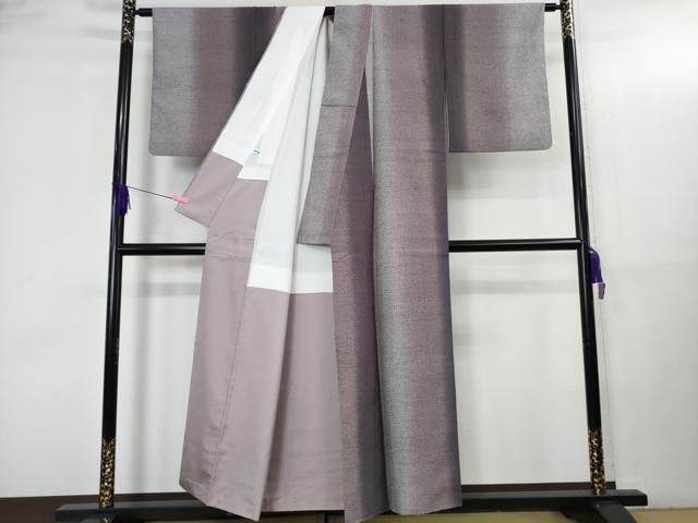 平和屋本店●極上 染織の名門 しょうざん 生紬 間道 証紙付き 逸品 DZAB3445kh6