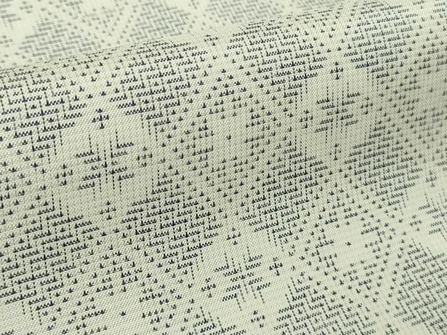 平和屋本店●極上 本場大島紬 白大島 7マルキ 花菱文 逸品 DZAB3447kh6