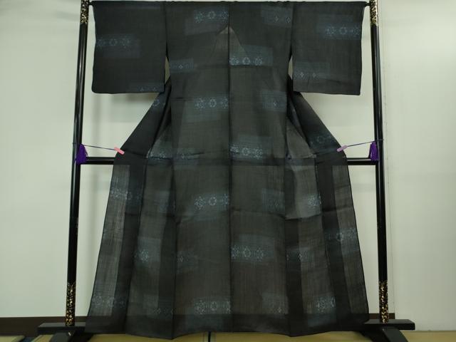平和屋本店*極上 夏物 重要無形文化財 本場宮古上布 菱文 苧麻 逸品 DZAB3457kh6