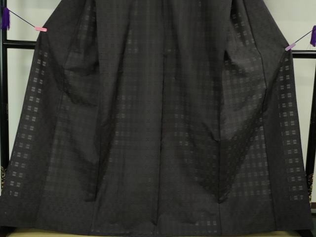 平和屋本店*希少 沖縄県最高級織物 夏物 首里花倉織 首里織 花織 絽織 紗織 南風原花絽織 黒地 大城永光織物 証紙 逸品 未使用DZAB3460kh6