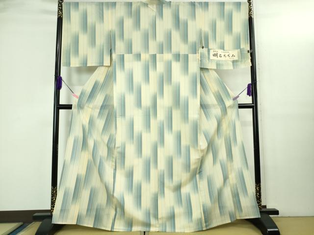 平和屋本店*極上 夏物 明石ちぢみ 伝統工芸織 奥越後 証紙付き 逸品 未使用 DZAB3461kh6