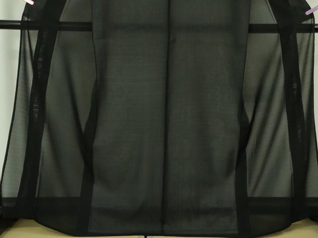 平和屋本店*極上 夏物 東郷織物謹製 本場大島紬 夏大島 黒地 証紙付き 逸品 未使用 DZAB3462kh6