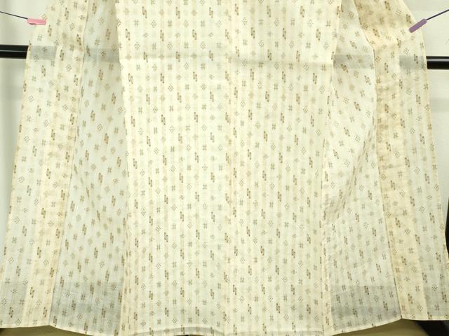 平和屋本店*極上 夏物 沖縄県無形文化財指定 本場八重山上布 麻 反端付き 逸品 未使用 DZAB3466kh6