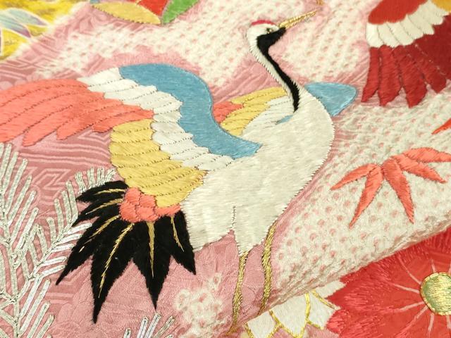 平和屋本店●極上 アンティーク 大正ロマン 振袖 駒刺繍 絞り 今様慶長文様 華趣 金彩 共箱付き 逸品 DZAB3474kh6
