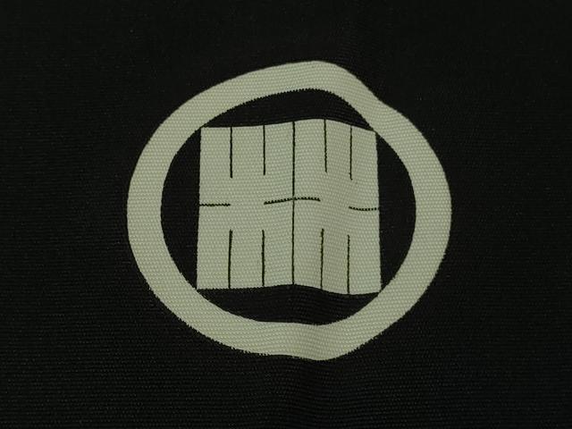 平和屋本店●極上 男性 黒紋付 長羽織セット 逸品 DZAB3476kh6