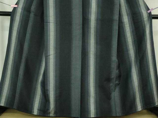 平和屋着物●極上 本場眞綿絢結城紬 間道 証紙付き 逸品 DZAB3497kh6