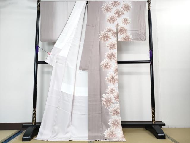 平和屋着物●極上 訪問着 花間道 暈し染め 反端付き ロング丈 逸品 DZAB3500kh6