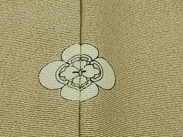 平和屋着物●極上 本加賀友禅作家 南克治 訪問着 草花文 枯色地 暈し染め 逸品 DZAB3512kh6