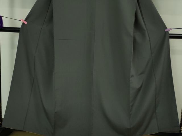 平和屋着物●極上 お召 縞 褐色×霞色 逸品 DZAB3533kh6