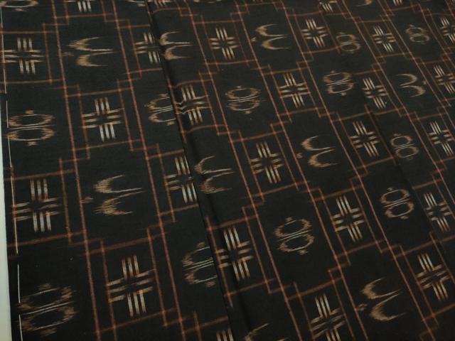 平和屋着物●極上 国指定重要無形文化財 本場久米島紬 手織 逸品 未使用 DZAB3537kh6