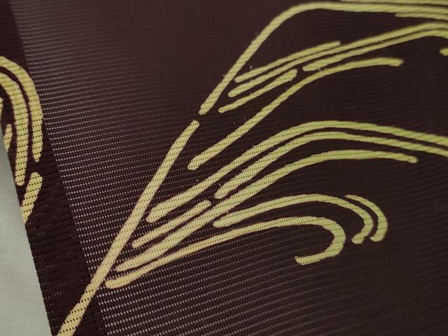 平和屋本店*極上 夏物 銀座 志ま亀 小紋 絽 紫紺色地 たとう紙付き 逸品 DZAB3542kh6