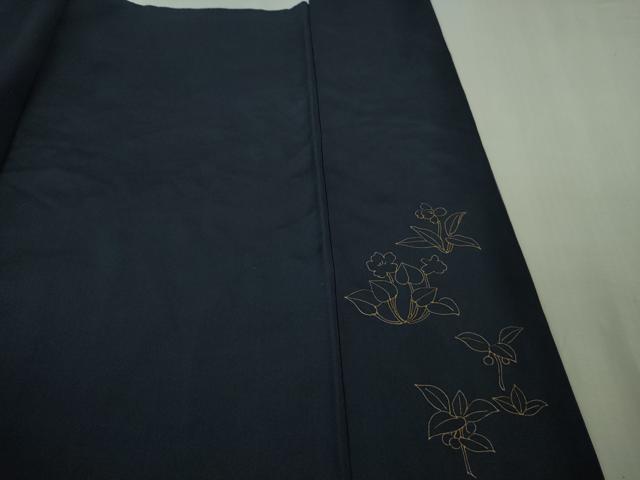 平和屋本店●極上 訪問着 総手刺繍 草花文 暈し染め 金糸 さが美扱い 逸品 DZAB3574kh6
