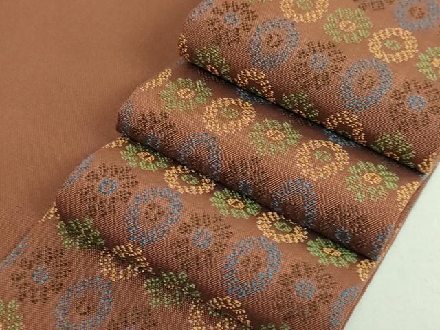 平和屋着物●極上 男性 角帯 いちご錦 逸品 未使用 DZAB3640kh6