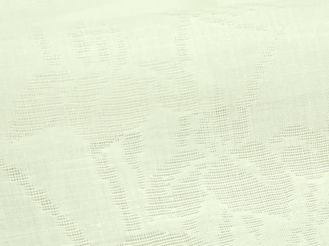 平和屋着物*夏物 長襦袢 小千谷ちぢみ 杜若紋紗 麻 生成り色 逸品 DZAB3695kh6