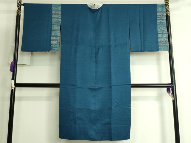 平和屋着物●上質な長襦袢 無双仕立て 京友禅 藍色 反端付き 逸品 DZAB3699kh6
