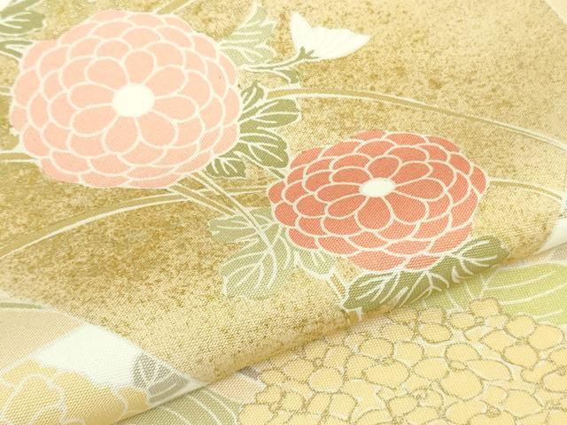 平和屋本店●極上 訪問着 切嵌 四季花文 肌色地 金彩 ますいわ屋扱い 逸品 DZAB3719kh6