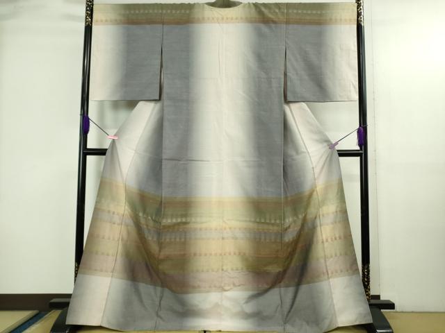 平和屋本店●極上 花織 紬 訪問着 逸品 DZAB3732kh6
