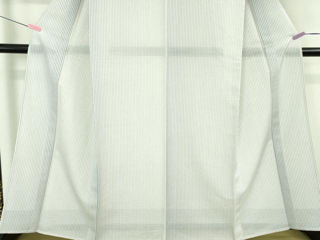 平和屋本店*極上 夏物 本場縞大島紬 夏大島 縄文縞 寿紬工房謹製 証紙付き 逸品 未使用 DZAB3764kh6