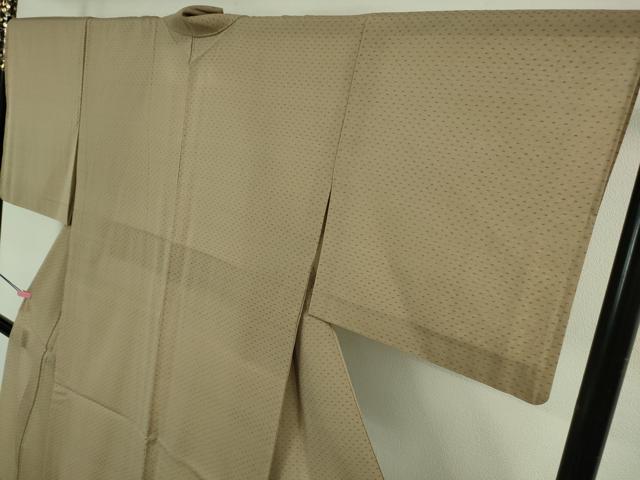 平和屋本店*極上 夏物 東郷織物謹製 本場大島紬 夏大島 手織絣 柴染色地 正絹 証紙付き 逸品 DZAB3765kh6