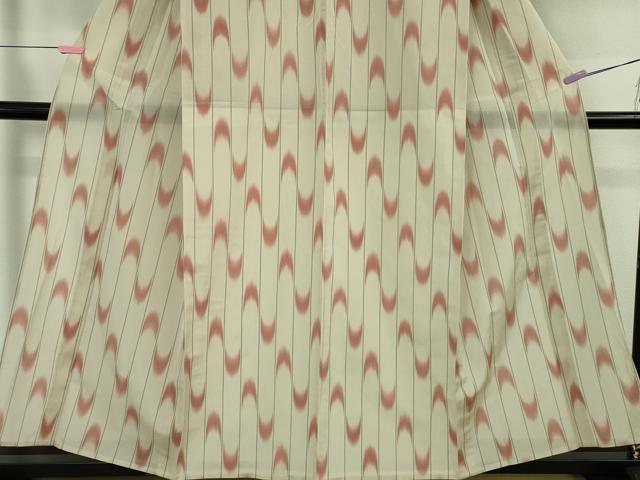平和屋着物*極上 夏物 伝統工芸品 明石縮 間道 証紙付き 逸品 DZAB3771kh6