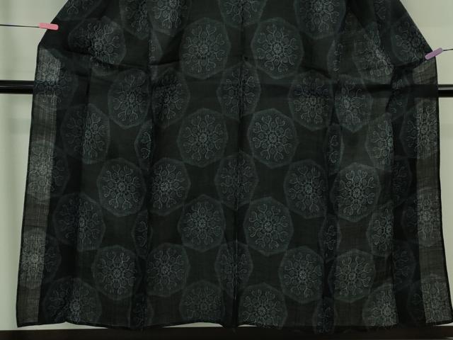 平和屋本店*極上 夏物 重要無形文化財 本場宮古上布 苧麻 飾花文 逸品 DZAB3778kh6