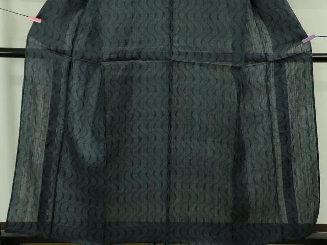 平和屋本店*極上 夏物 重要無形文化財 本場宮古上布 苧麻 流水文 逸品 DZAB3780kh6