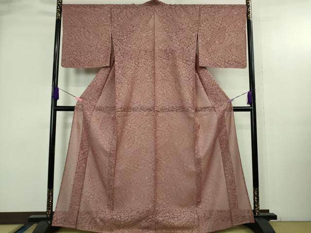 平和屋本店*極上 夏物 京都染織メーカー 貴久樹謹製 プレミアムタッサー羽衣 夏お召 紗 辻が花 鴇浅葱色 証紙付き 逸品 未使用DZAB3792kh6
