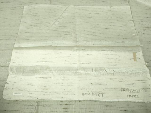 平和屋着物●極上 結城紬 ぜんまい 背抜き仕立て 上代54万 証紙・反端付き 逸品 未使用 DZAB3797kh6