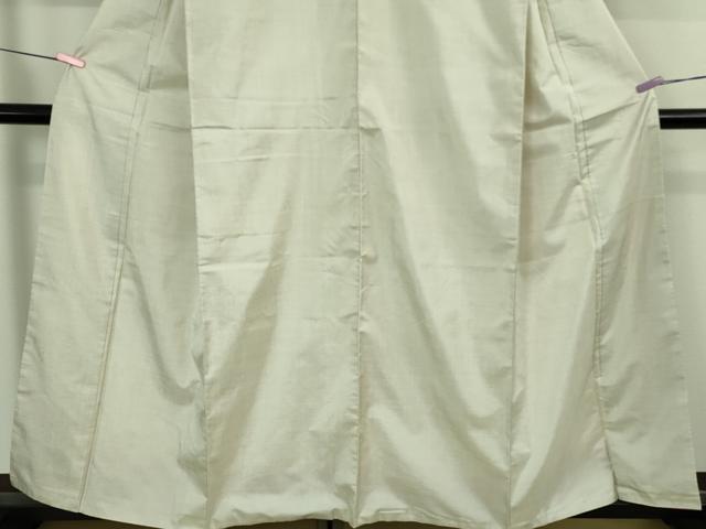 平和屋着物●極上 本場大島紬 白大島 7マルキ 反端付き 逸品 DZAB3805kh6