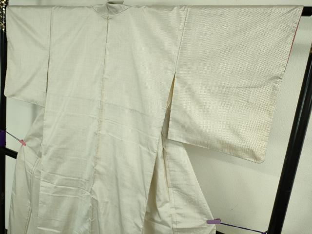 平和屋着物●極上 本場大島紬 白大島 7マルキ 反端付き 逸品 DZAB3805kh6