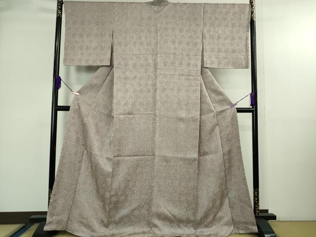 平和屋着物●極上 名門 藤娘きぬたや・総絞り 杢目絞り 小紋 逸品 未使用 DZAB3807kh6