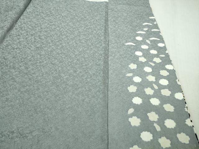 平和屋本店●極上 訪問着 東雲絞り 相良刺繍 流水花文 暈し染め 金糸 銀通し地 逸品 未使用 DZAB3813kh6