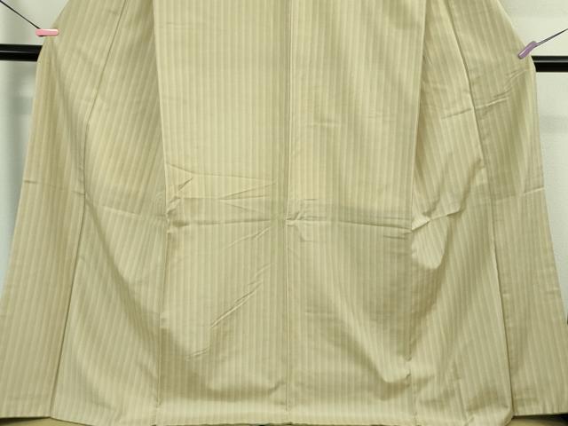 平和屋着物●極上 結城紬 縞 証紙付き 逸品 未使用 DZAB3847kh6