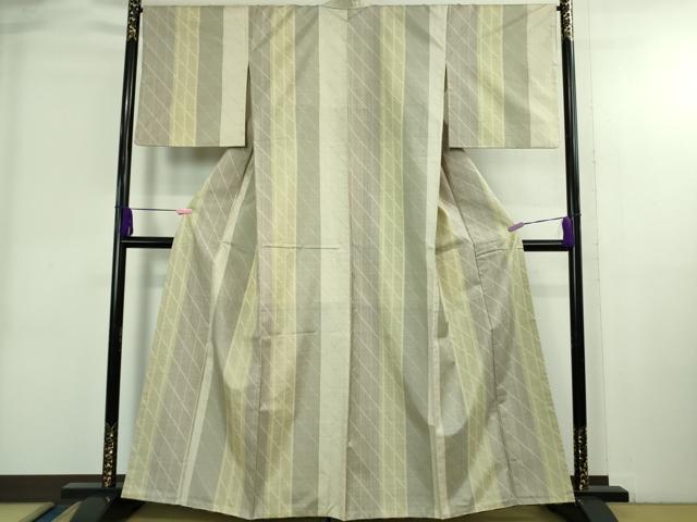 平和屋着物●極上 本場大島紬 150亀甲 間道 逸品 DZAB3849kh6