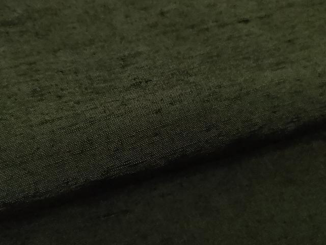 平和屋着物∞極上 男性 長羽織 紬地 黒緑色地 逸品 未使用 DZAB3854kh6