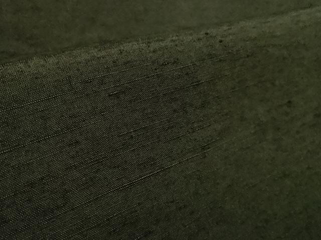 平和屋着物∞極上 男性 長羽織 紬地 黒緑色地 逸品 未使用 DZAB3854kh6