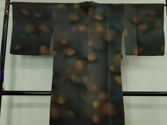 平和屋着物∞極上 道中着 ロング丈 鬼しぼ縮緬 逸品 DZAB3857kh6