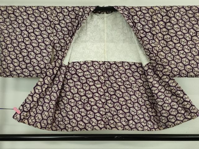 平和屋本店#極上 岩手の匠 草紫堂 南部絞り 紫根染 綿 羽織 逸品 DZAB3866kh6
