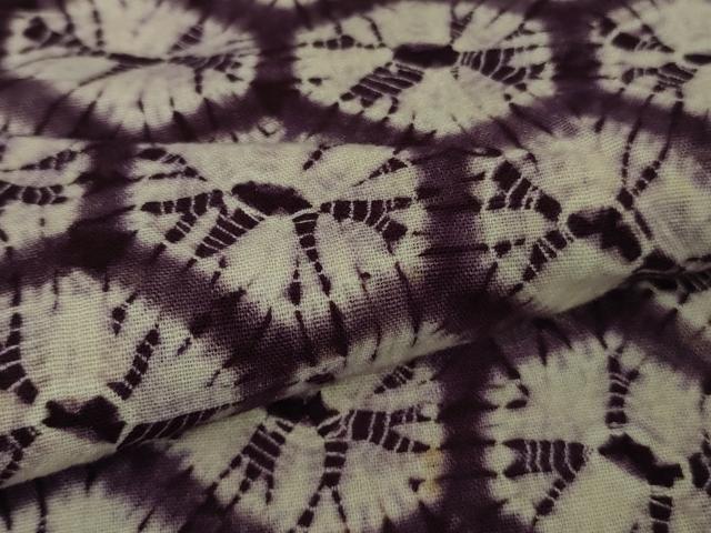 平和屋本店#極上 岩手の匠 草紫堂 南部絞り 紫根染 綿 羽織 逸品 DZAB3866kh6
