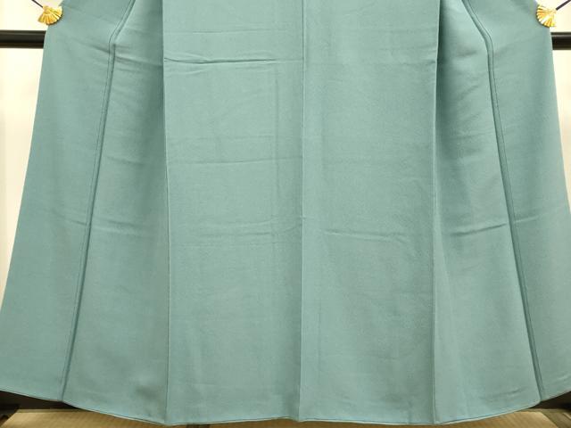 平和屋着物●極上 色無地 錆鼠色 縮緬地 逸品 未使用 DZAB3868kh6