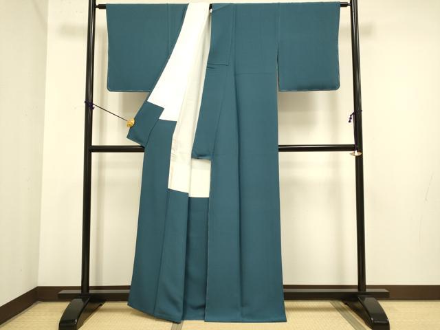 平和屋着物●極上 色無地 熨斗目花色 逸品 未使用 DZAB3869kh6