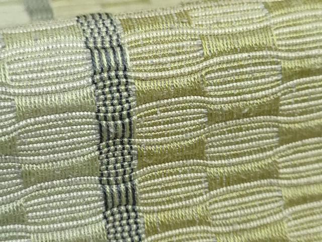 平和屋着物●極上 首里 ロートン織 道屯織 八寸名古屋帯 逸品 DZAB3956kh6