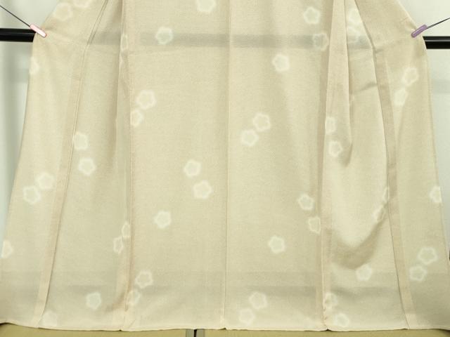 平和屋着物*極上 夏物 小紋 絽 舞花文 蛍暈し 肌色地 逸品 DZAB4013kh6
