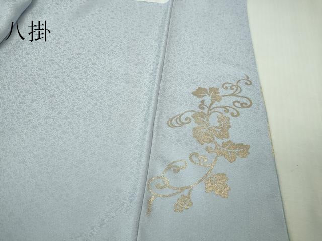 平和屋本店●極上 金彩友禅 卓越技能者・名工・和田光正 訪問着 葡萄蔦の葉 淡藤色地 暈し染め 金銀彩 逸品 DZAB4018kh6