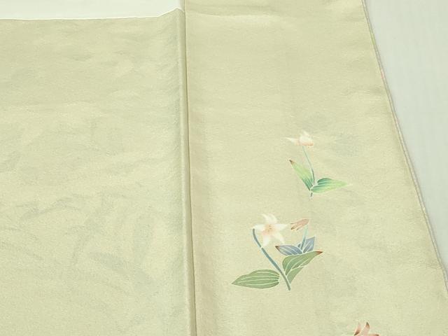 平和屋本店●極上 訪問着 友禅 作家物 草花文 暈し染め 逸品 DZAB4037kh6