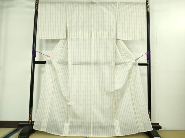 平和屋本店*極上 夏物 明石ちぢみ 間道 逸品 未使用 DZAB4057kh6